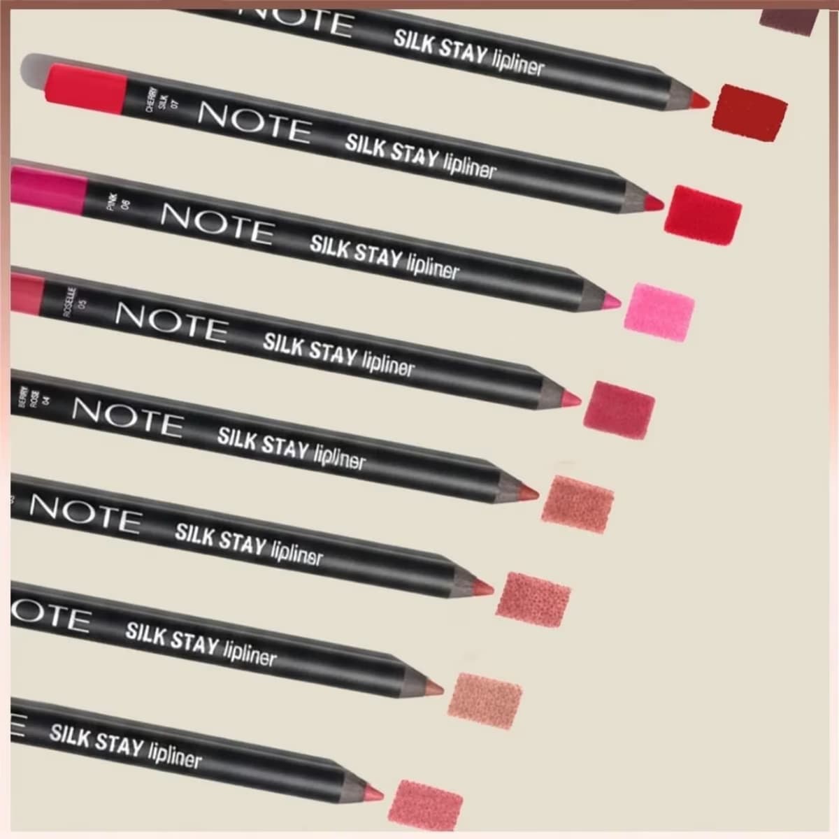 Note Silk Stay Lipliner 06 Pink, 1 Adet 4