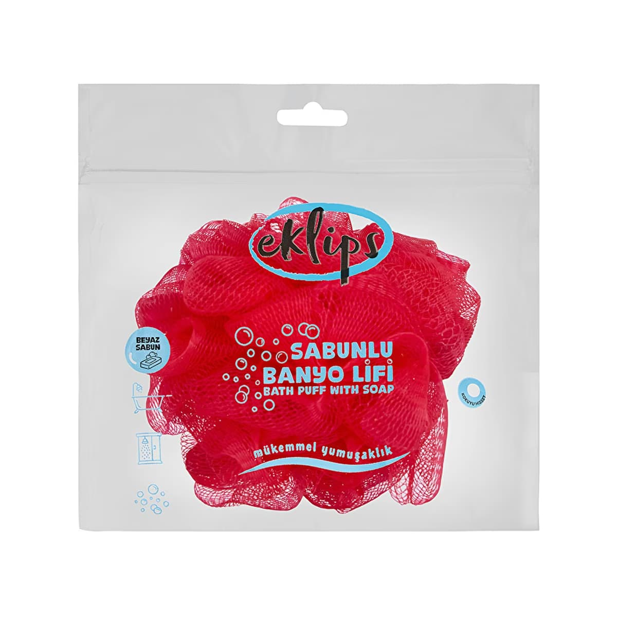 Eklips Çilekli Sabunlu Banyo Lifi - Gratis