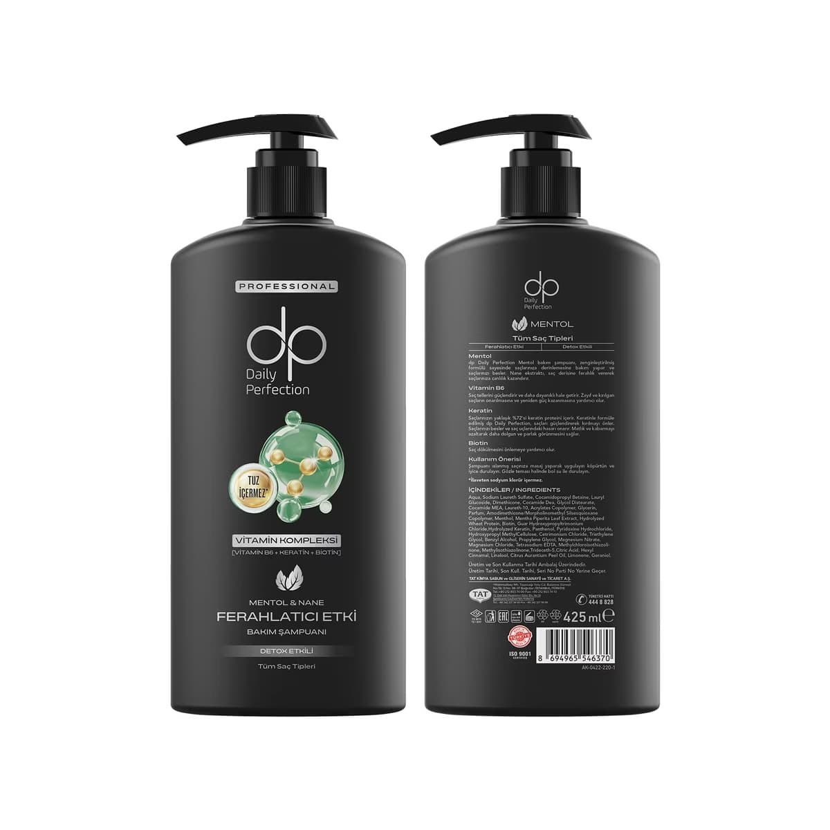 Dp Şampuan Mentol 425 ml - Gratis 2
