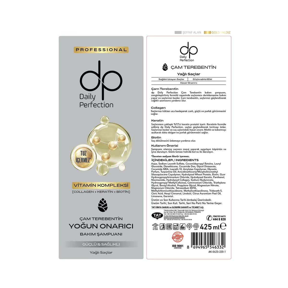 Dp Şampuan Çam Terebentin 425 ml - Gratis 4