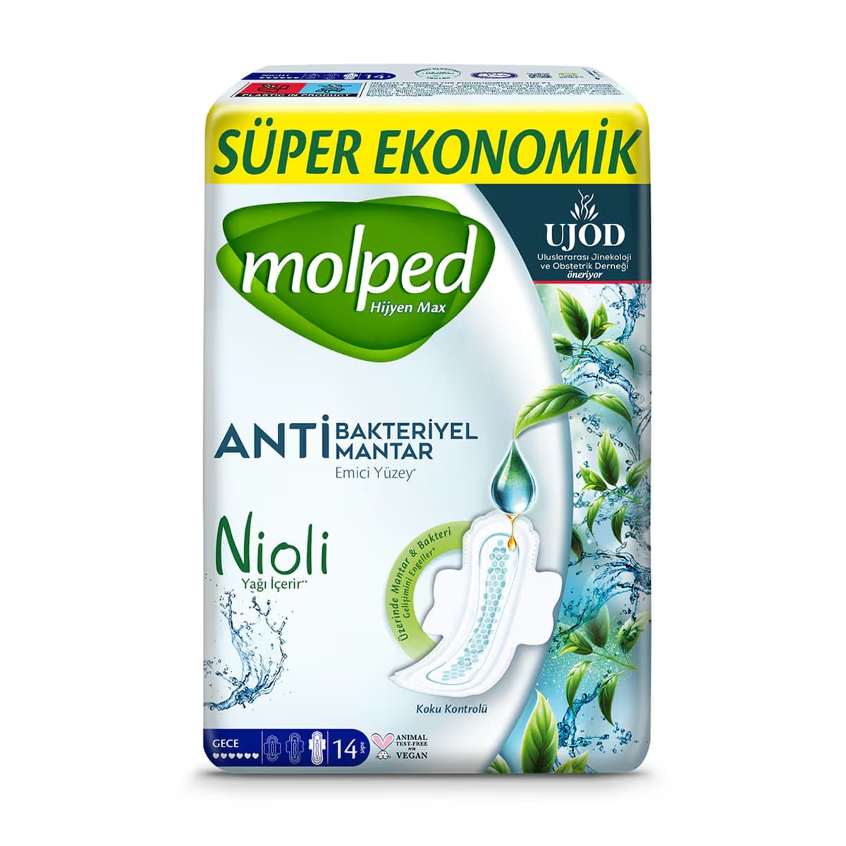 Molped Hijyen Max Gece Ped Süper Eko 14'lü 2