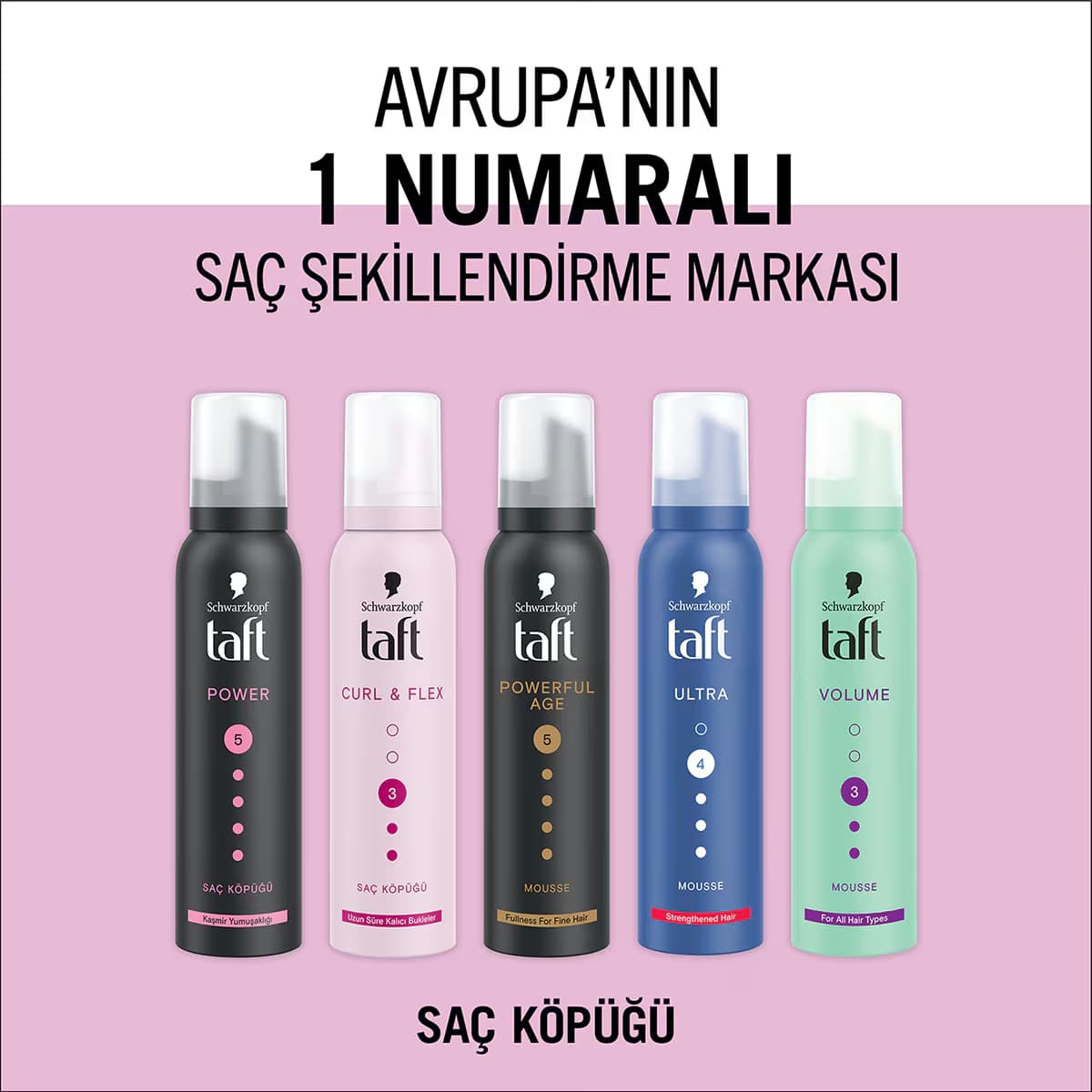Taft Curl and Flex Köpük 150 ml 4