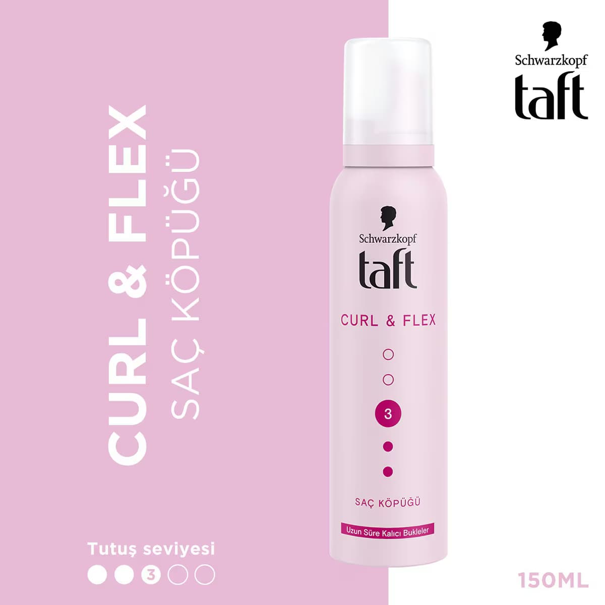 Taft Curl and Flex Köpük 150 ml 5