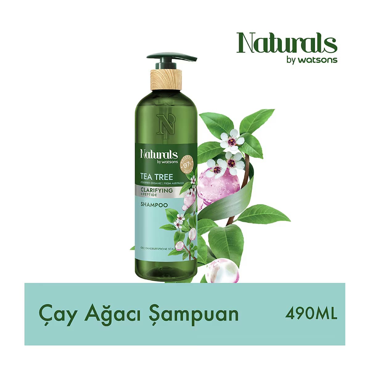 Naturals By Watsons Tea Tree Şampuan 490 ml 3