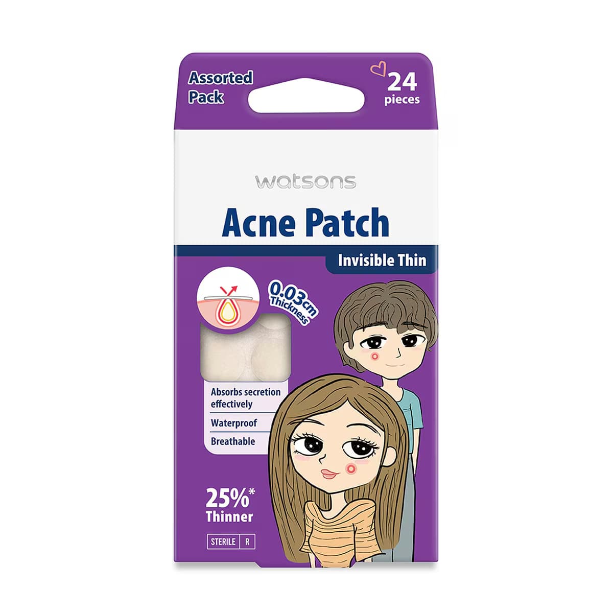 Watsons Akne Bandı Karma 24 Adet 2