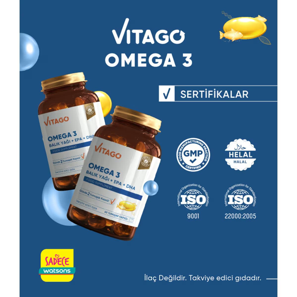 Vıtago Omega 3 Balık Yağı Epa Dha Tablet 60Lı 4