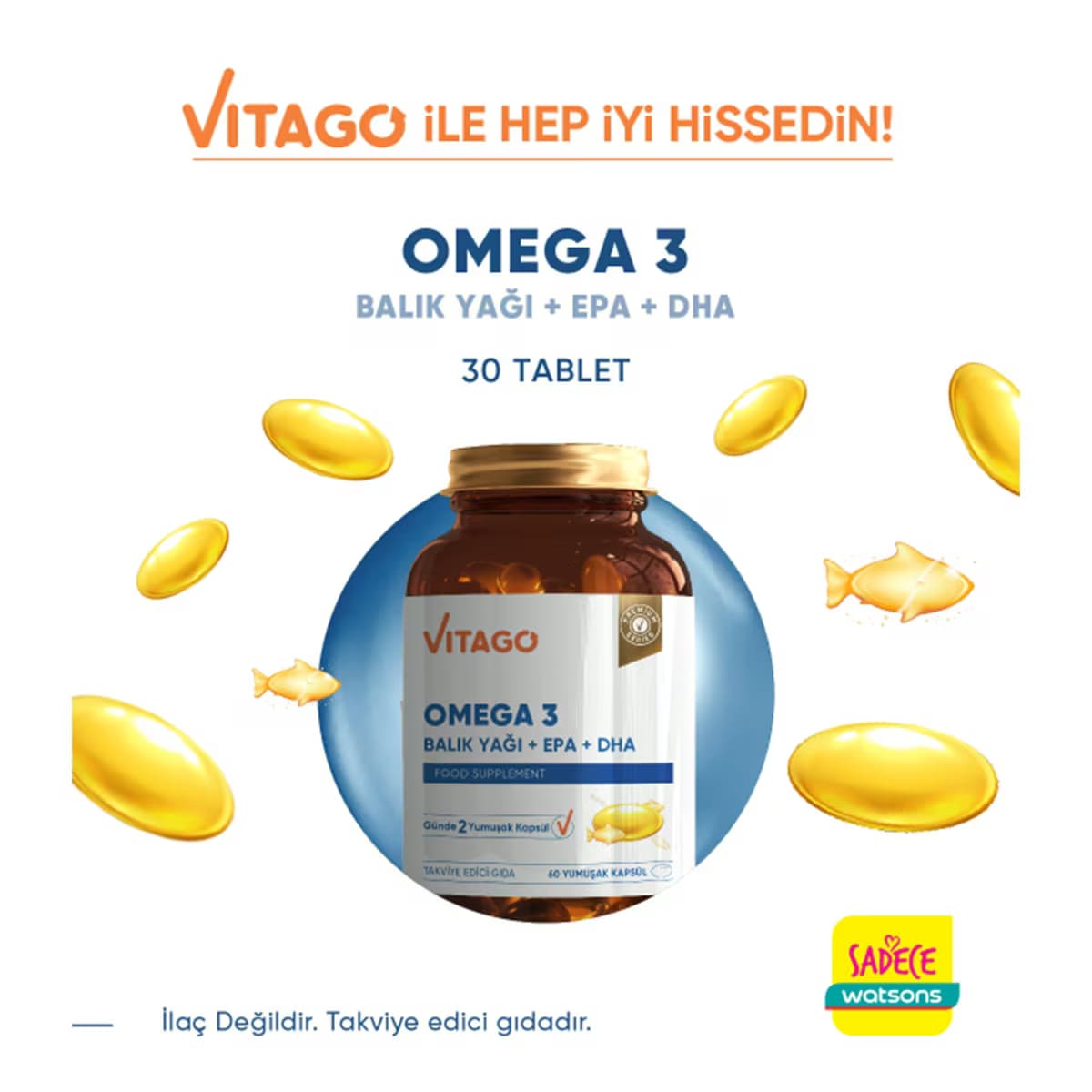 Vıtago Omega 3 Balık Yağı Epa Dha Tablet 60Lı 5