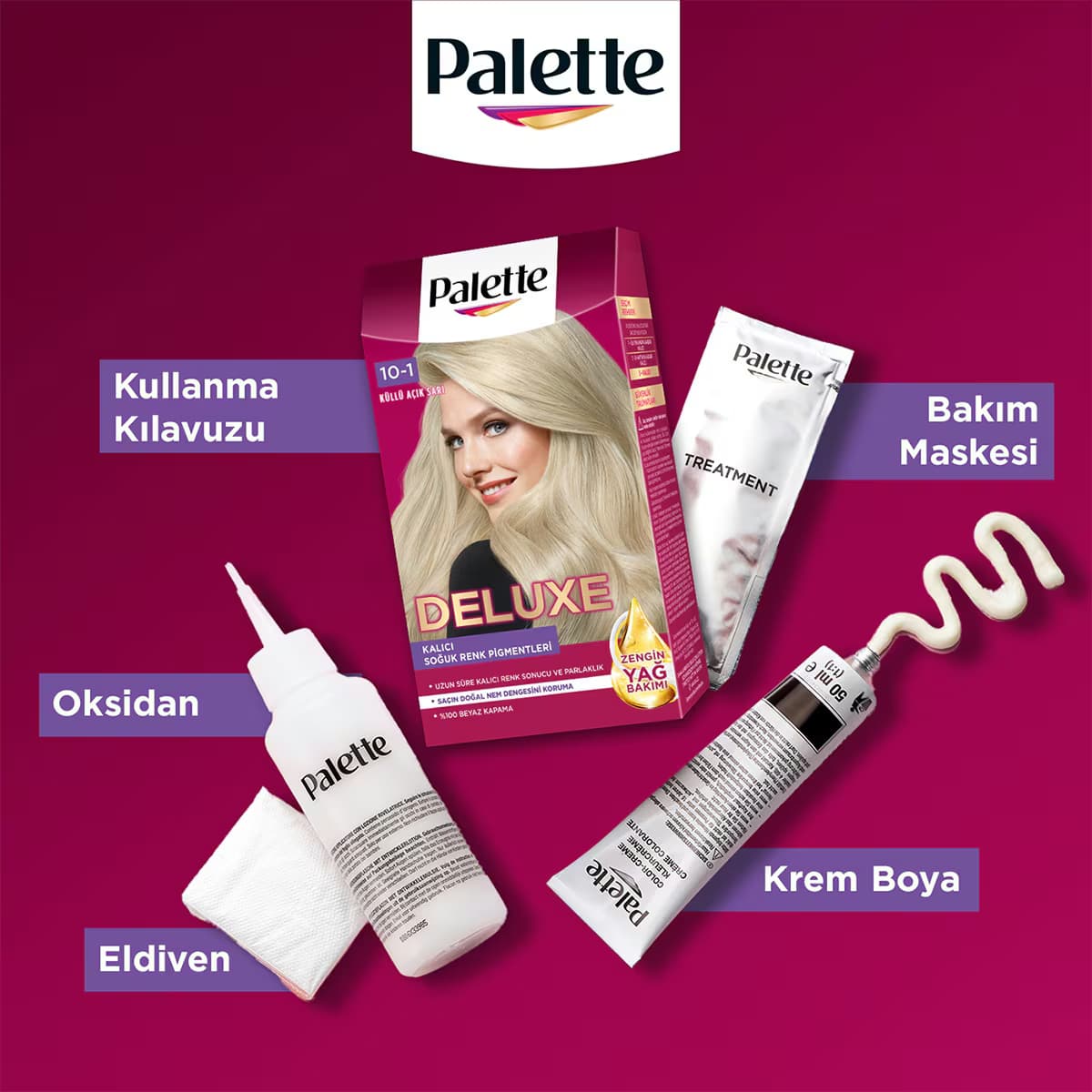 Palette Deluxe Saç Boyası 10-1 Küllü Açık Sarı 5