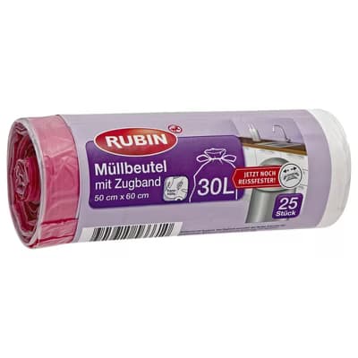 Rubin Çöp Torbası İpli - 30 Litre 50x60 cm 25'li