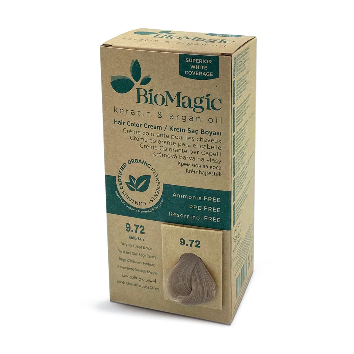 Biomagic Saç Boyası Küllü Sarı No: 9.72 2