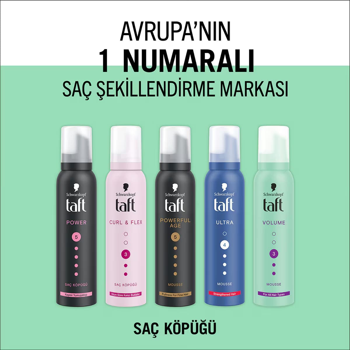 Taft Volume Köpük 150 ml 4