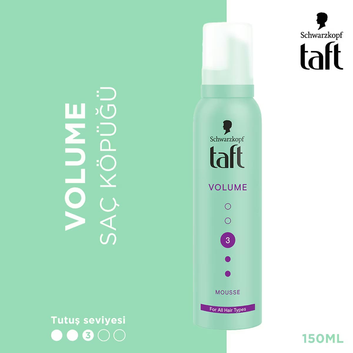 Taft Volume Köpük 150 ml 5