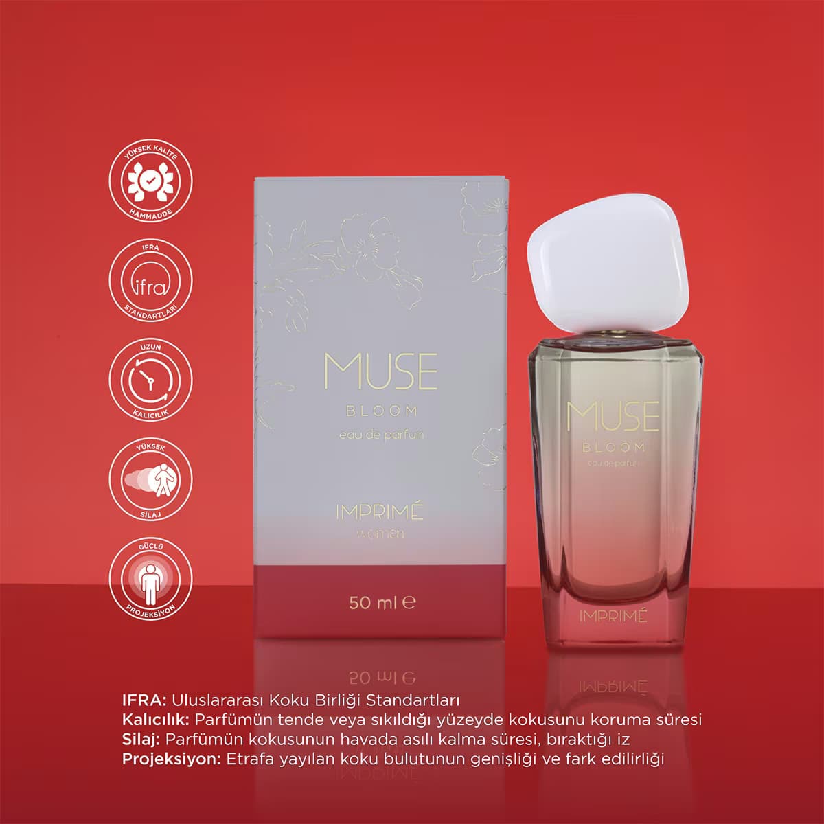 Imprime Muse Bloom Kadın EDP Parfüm 50 ml 4