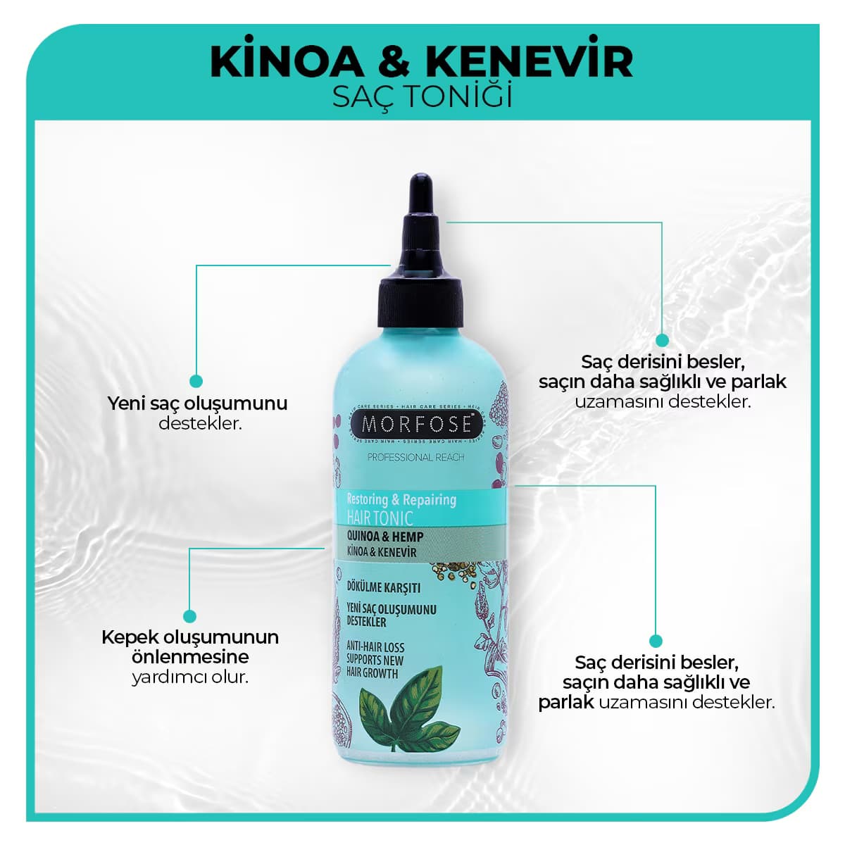 Morfose Saç Toniği Kinoa&Kenevir 300 ml 3