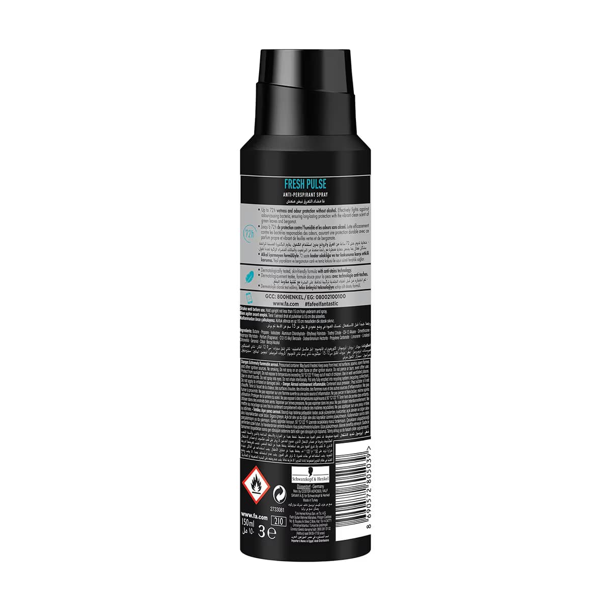 Fa Fresh Pulse Erkek Deodorant 150 ml 3