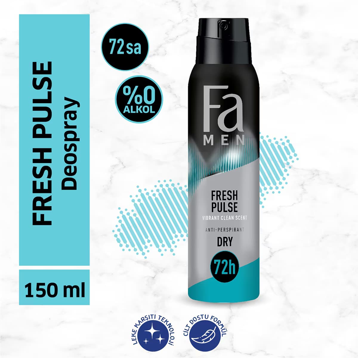Fa Fresh Pulse Erkek Deodorant 150 ml 4