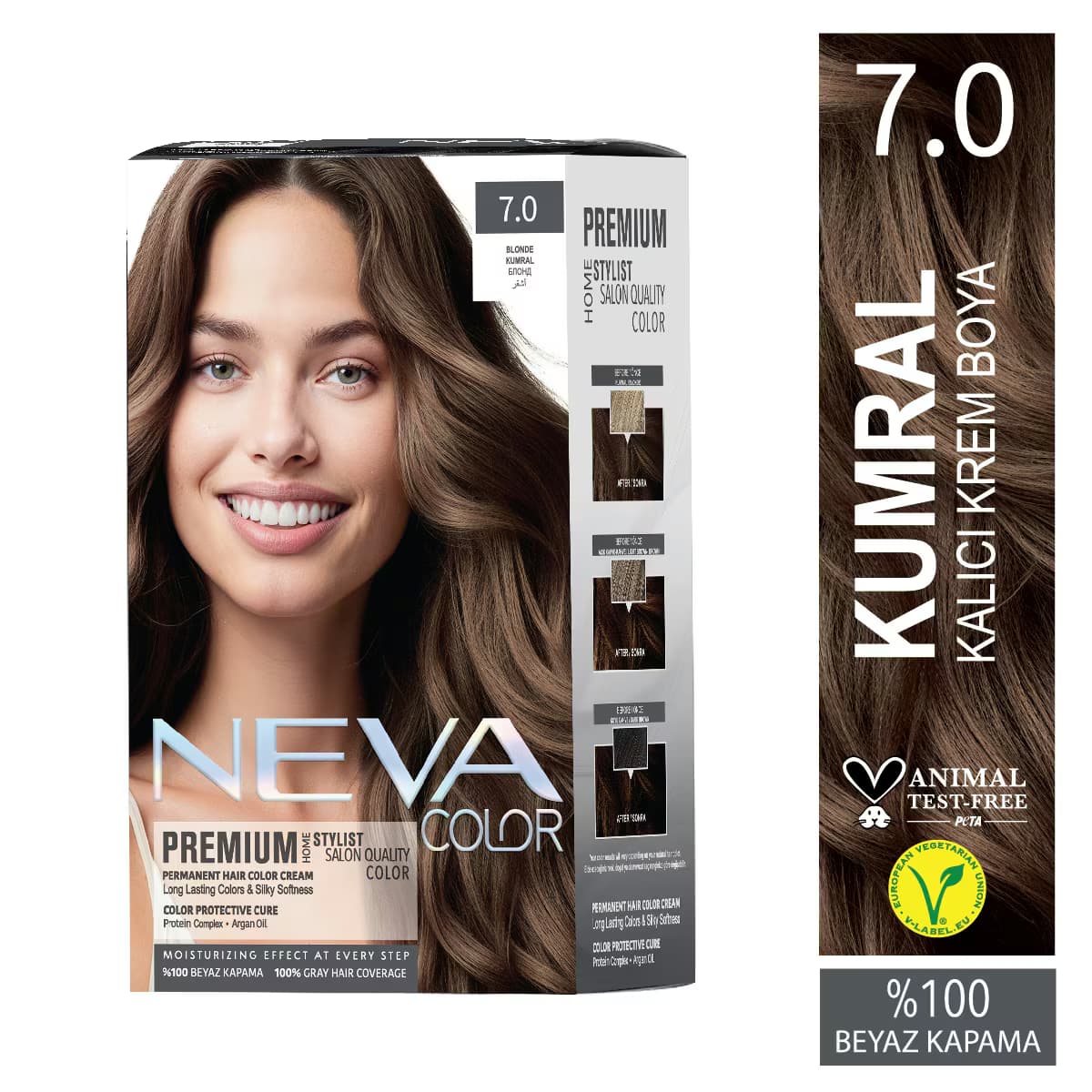 Neva Color Premium Saç Boyası Sarı 7.0 3