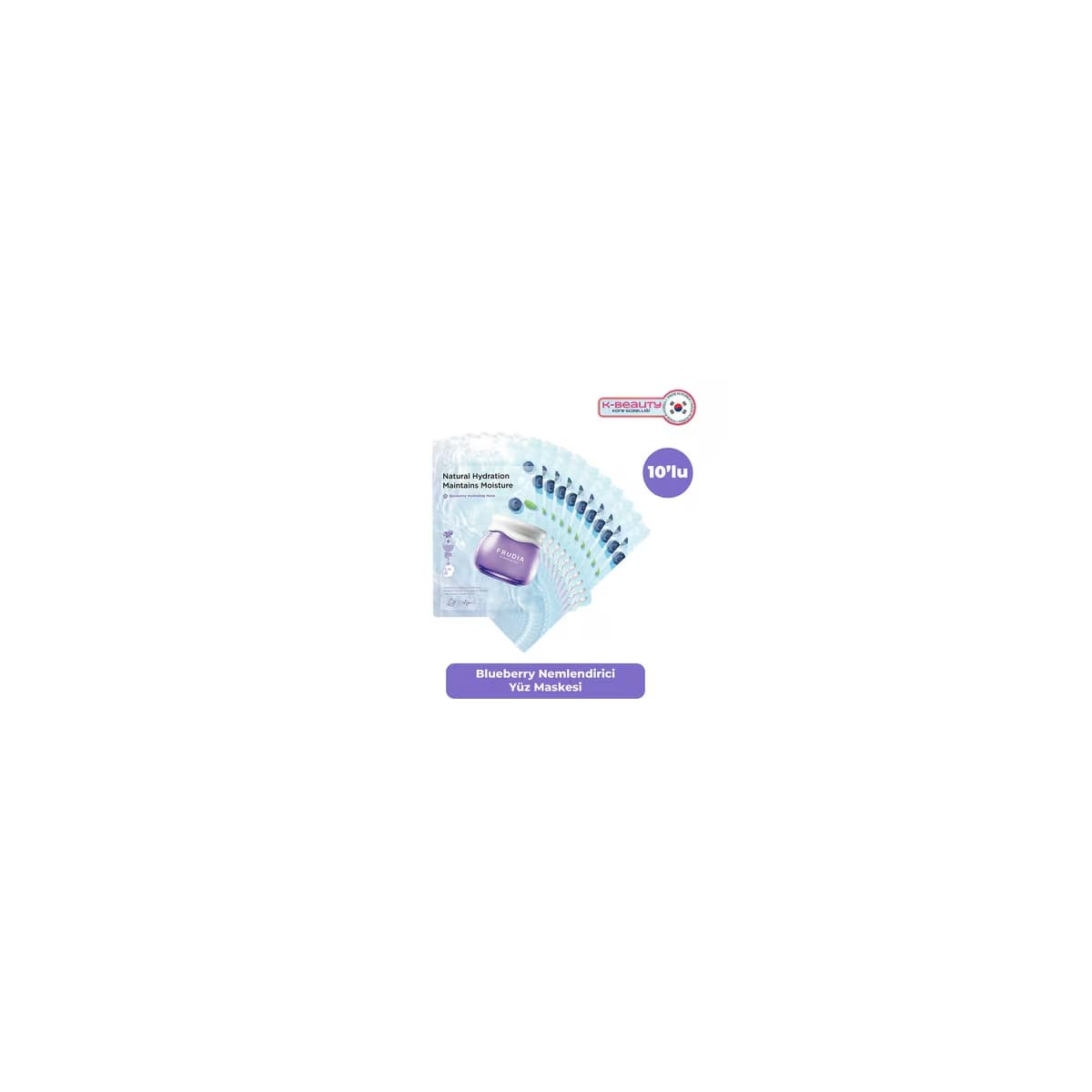 Frudia Blueberry Nemlendirici Maske 10'lu 3