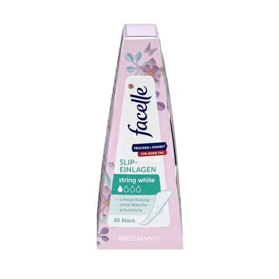 Facelle Günlük Ped String Beyaz 30'lu