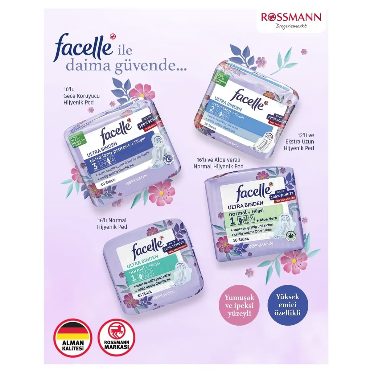 Facelle Ped Ultra Normal 16'lı 4