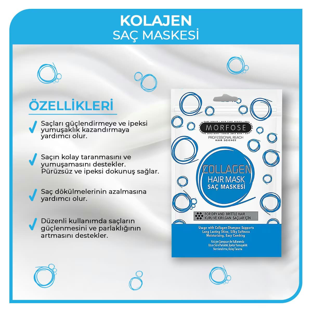 Morfose Kolajen Saç Maskesi 25 ml 3