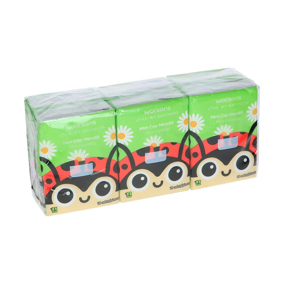 Watsons Hankies Mini Parrot 6 Adet Mendil 3