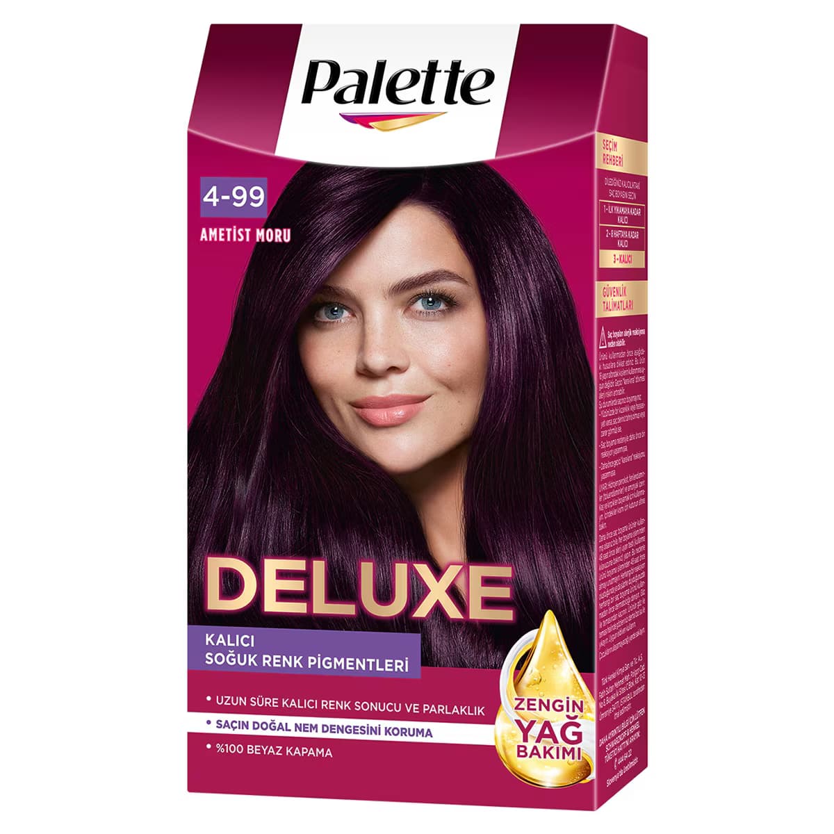 Palette Deluxe Saç Boyası 4-99 Patlıcan Moru 3
