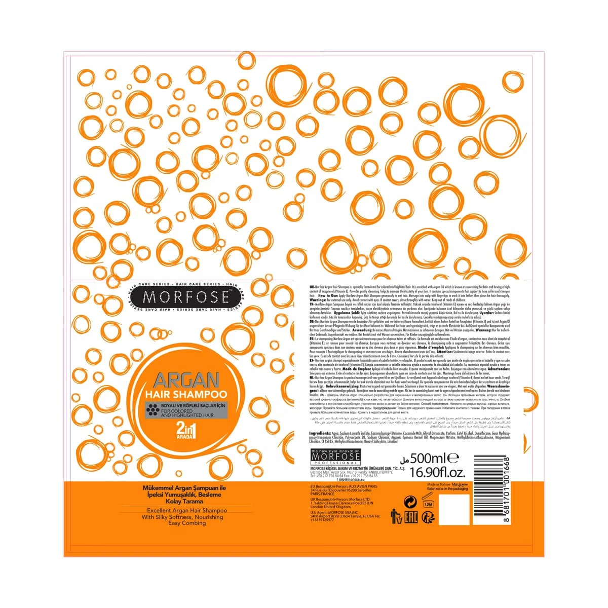 Morfose Argan Saç Şampuanı 500 ml - Gratis 5