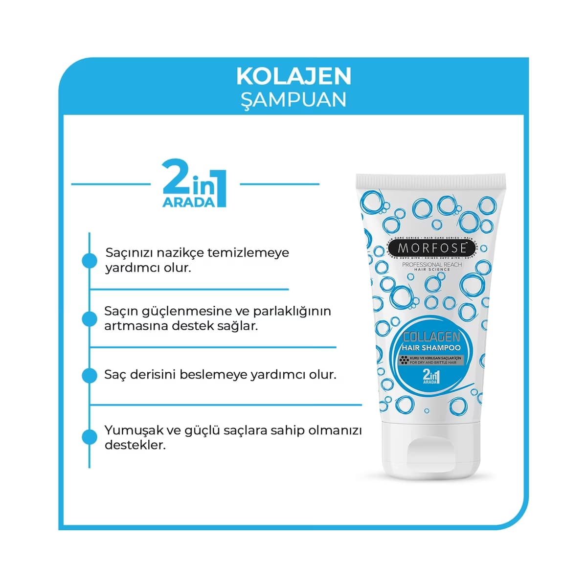 Morfose Kolajen Saç Şampuanı 50 ml - Gratis 3