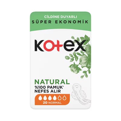 Kotex Natural Ultra Quadro Normal 20