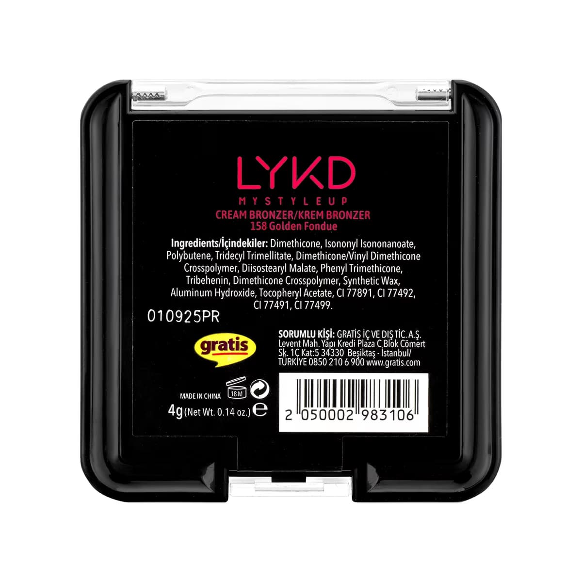 LYKD Krem Bronzer 158 Golden Fondue - Gratis 4