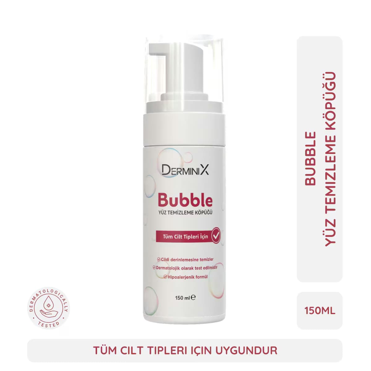 Derminix Bubble Yüz Temizleme Köpüğü 150 ml
