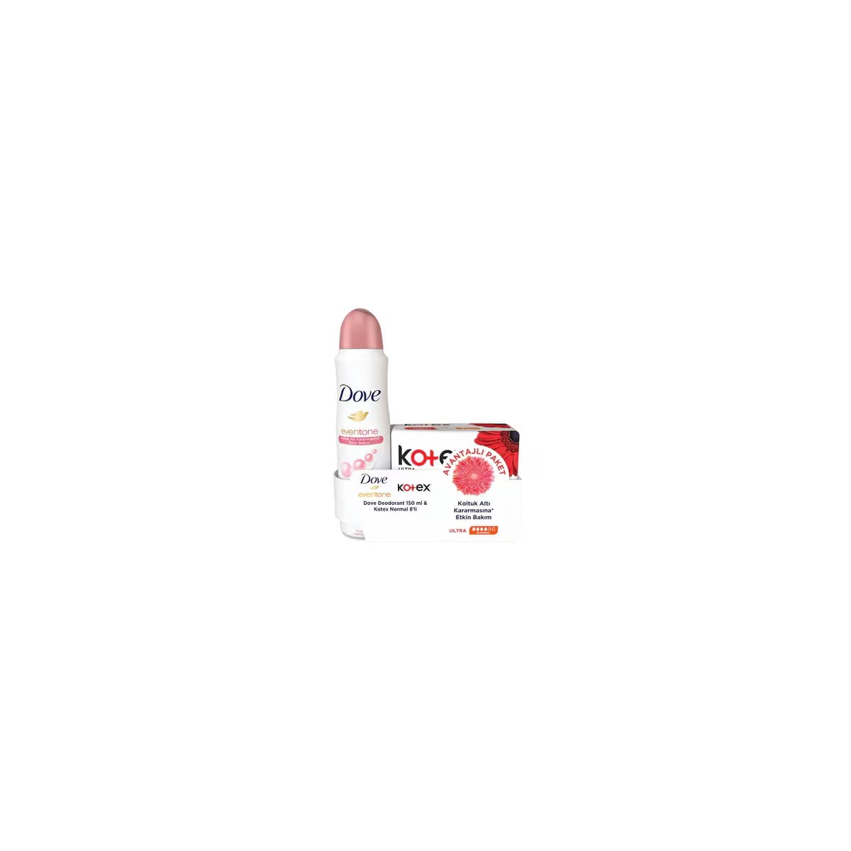 Dove Eventone Deodorant + Kotex Normal Set 4