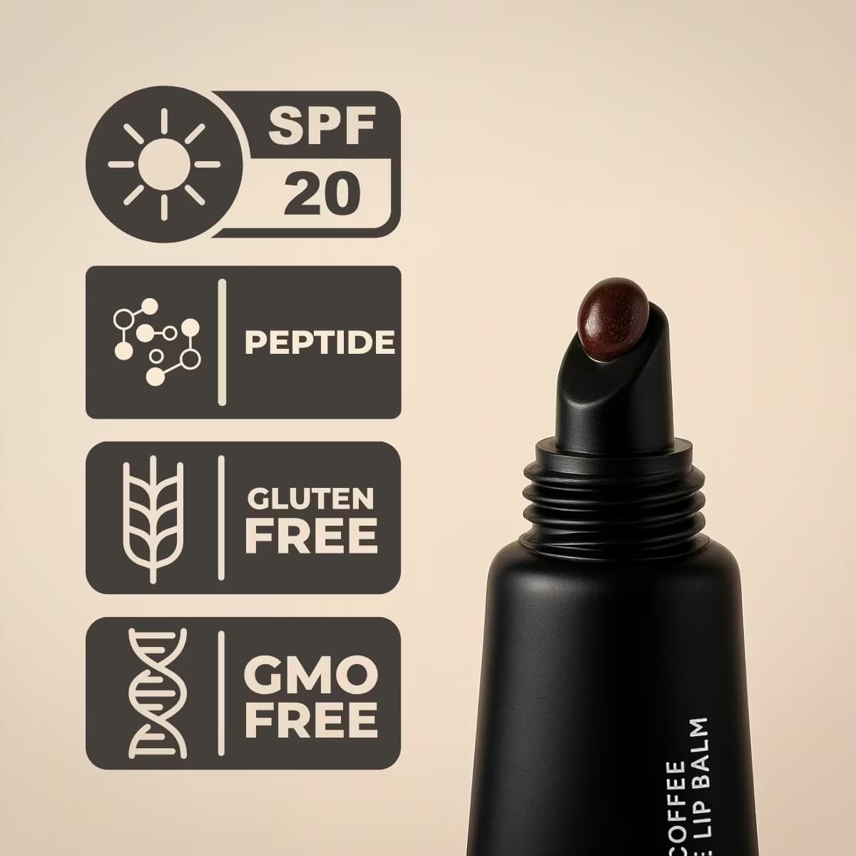 La Faé Black Coffee Peptide Lip Balm 2