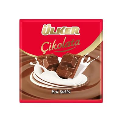 Ülker Çikolata Kare Sütlü 60 gr - Gratis