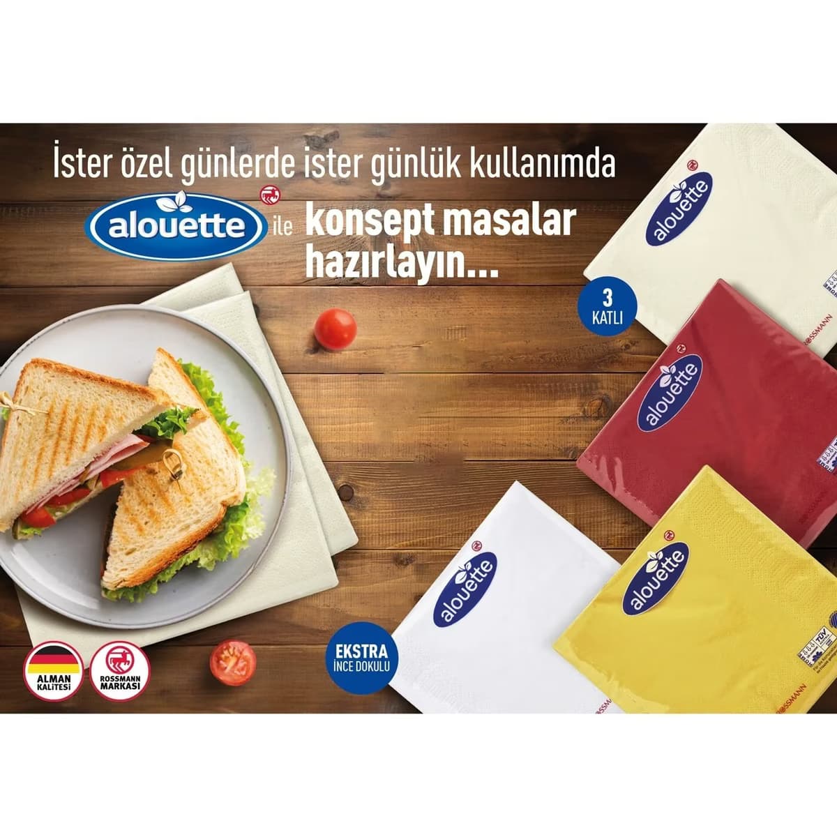 Alouette Peçete Beyaz 30'lu 2