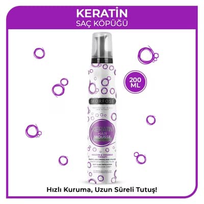 Morfose Keratin Saç Köpüğü 200 ml - Gratis