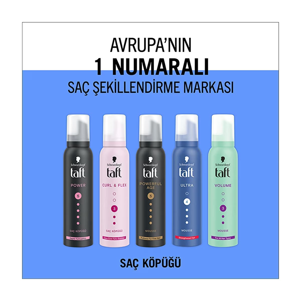 Taft Ultra Saç Köpüğü 150 ml - Gratis 5