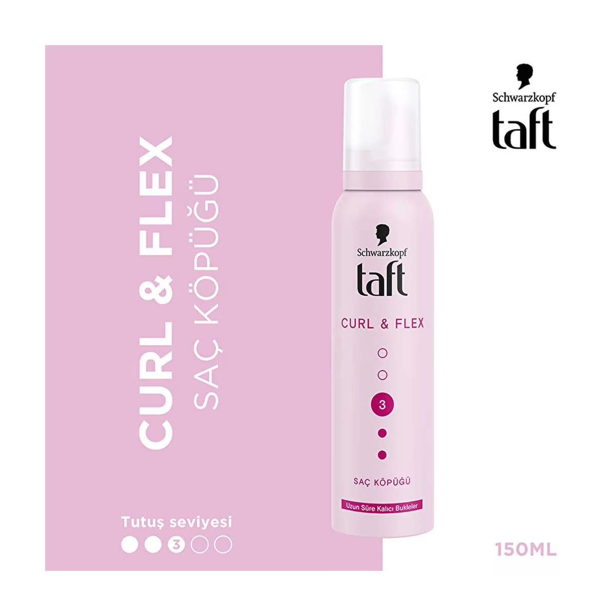 Taft Curl &amp; Flex Saç Köpüğü 150 ml - Gratis