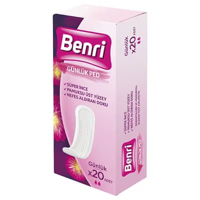 Benri Günlük Ped 20'li - Gratis