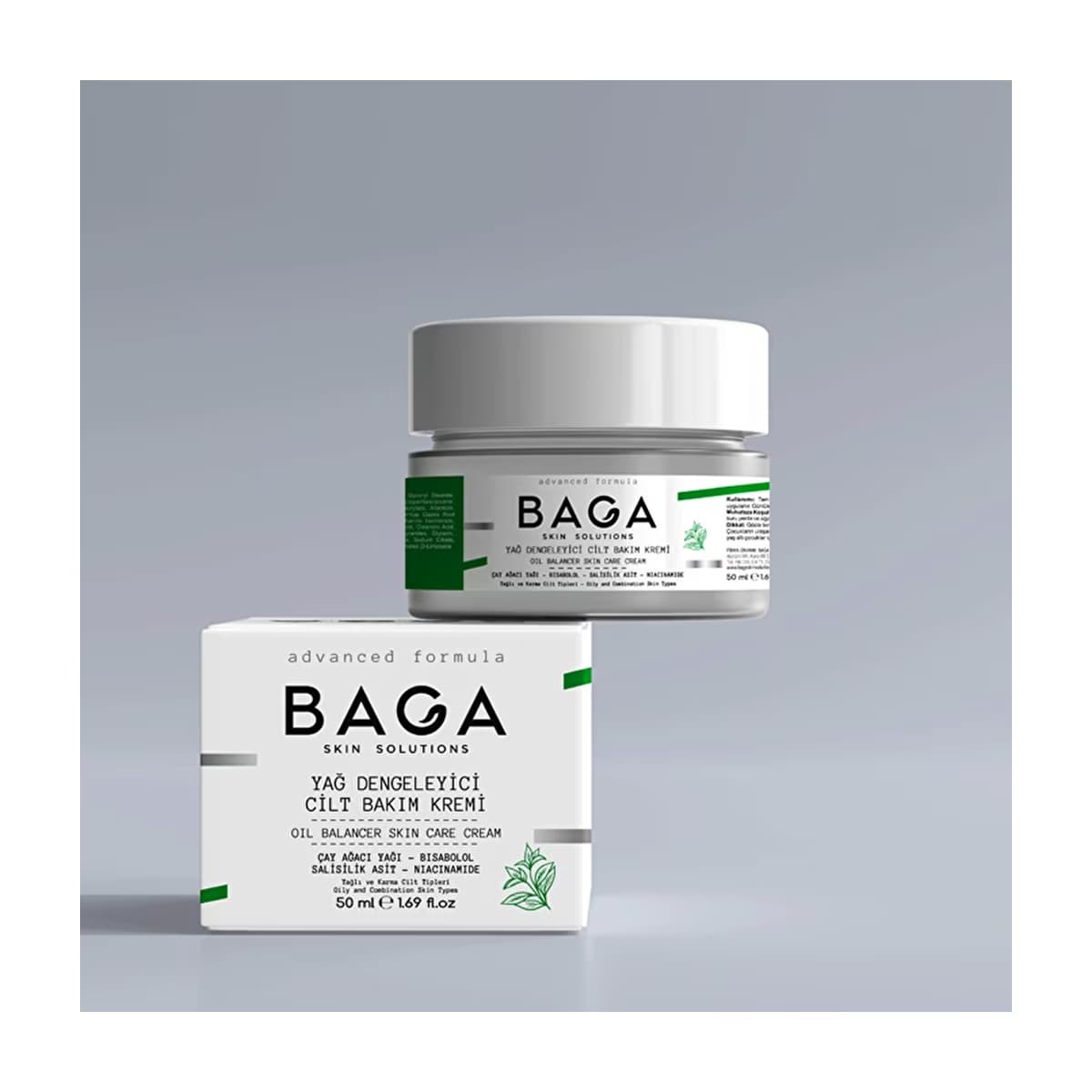 Baga Çay Ağacı Yağı Kremi 50 ml - Gratis 2