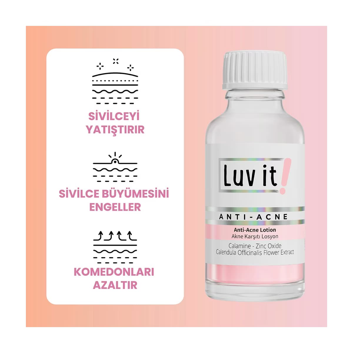 Luv it! Akne Karşıtı Losyon 30 ml - Gratis 2