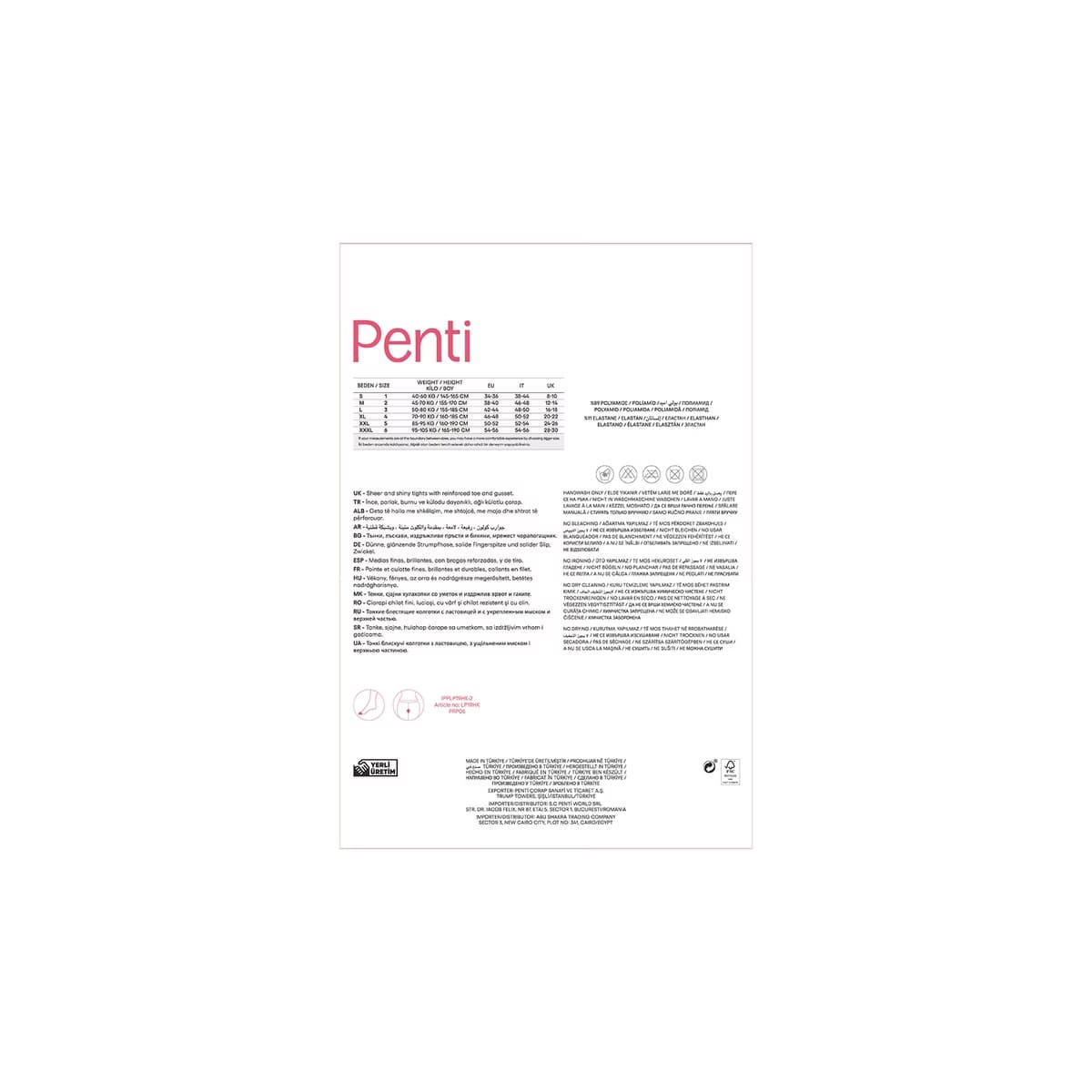 Penti Fit 15 Kestane Külotlu Çorap 3 - Gratis 3