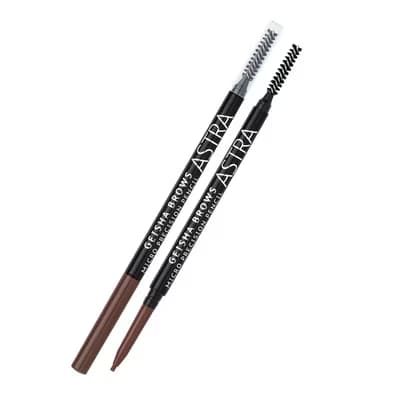 Astra Geisha Mikro Kaş Kalemi Brown - Gratis