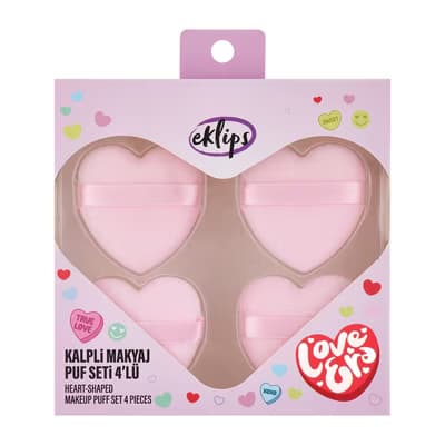 Eklips Kalpli Makyaj Puf Seti 4’lü - Gratis