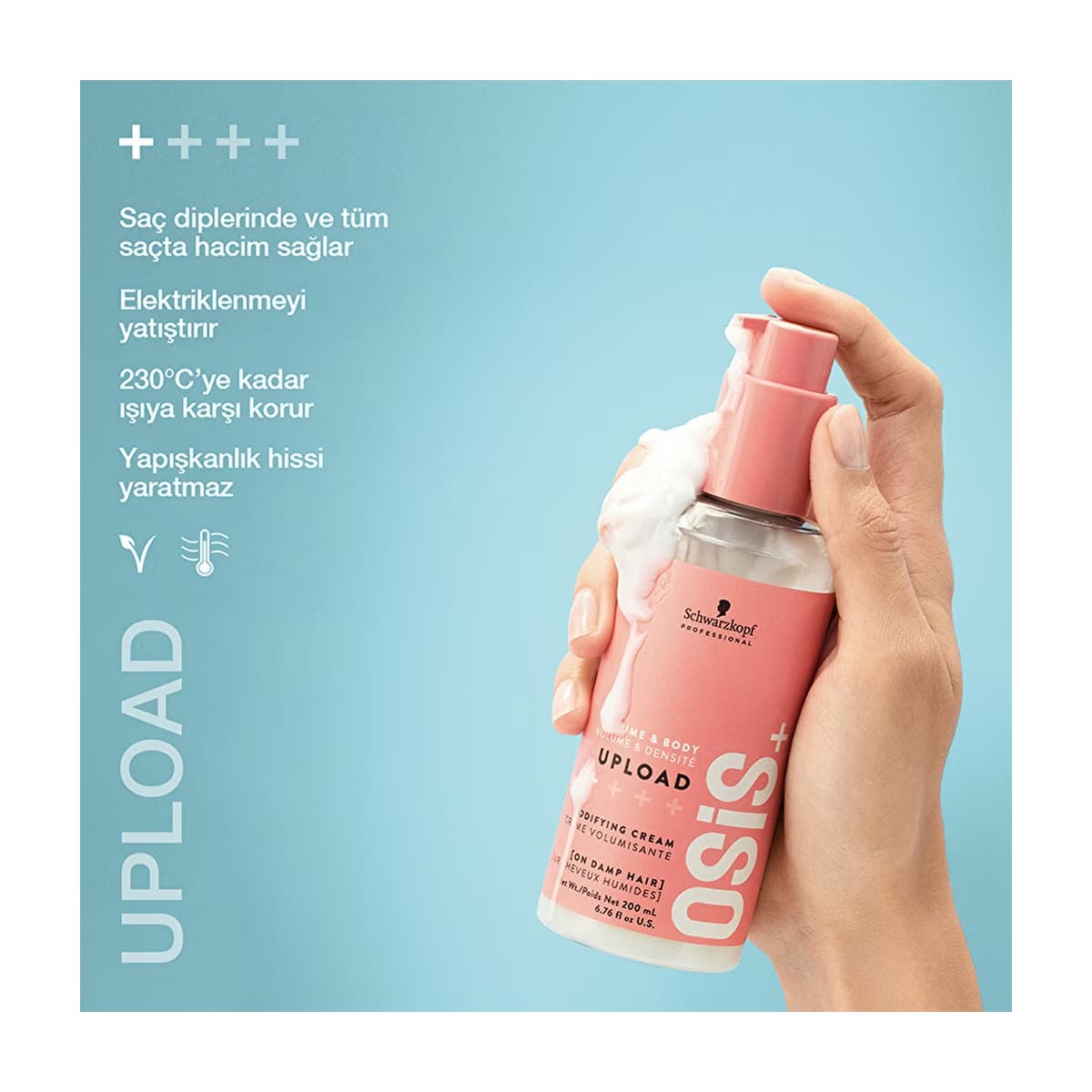 Osis Upload Hacim Kremi 200 ml - Gratis 3