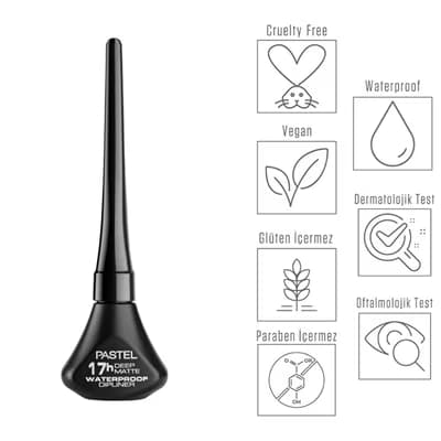 Pastel Waterproof Dipliner 01 Siyah - Gratis