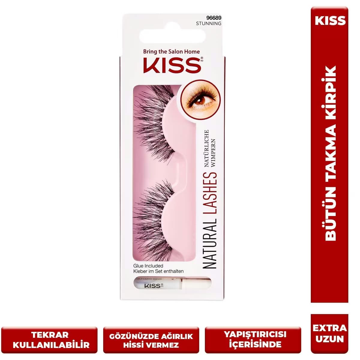 Kiss Doğal Komple Kirpik No: 02 3
