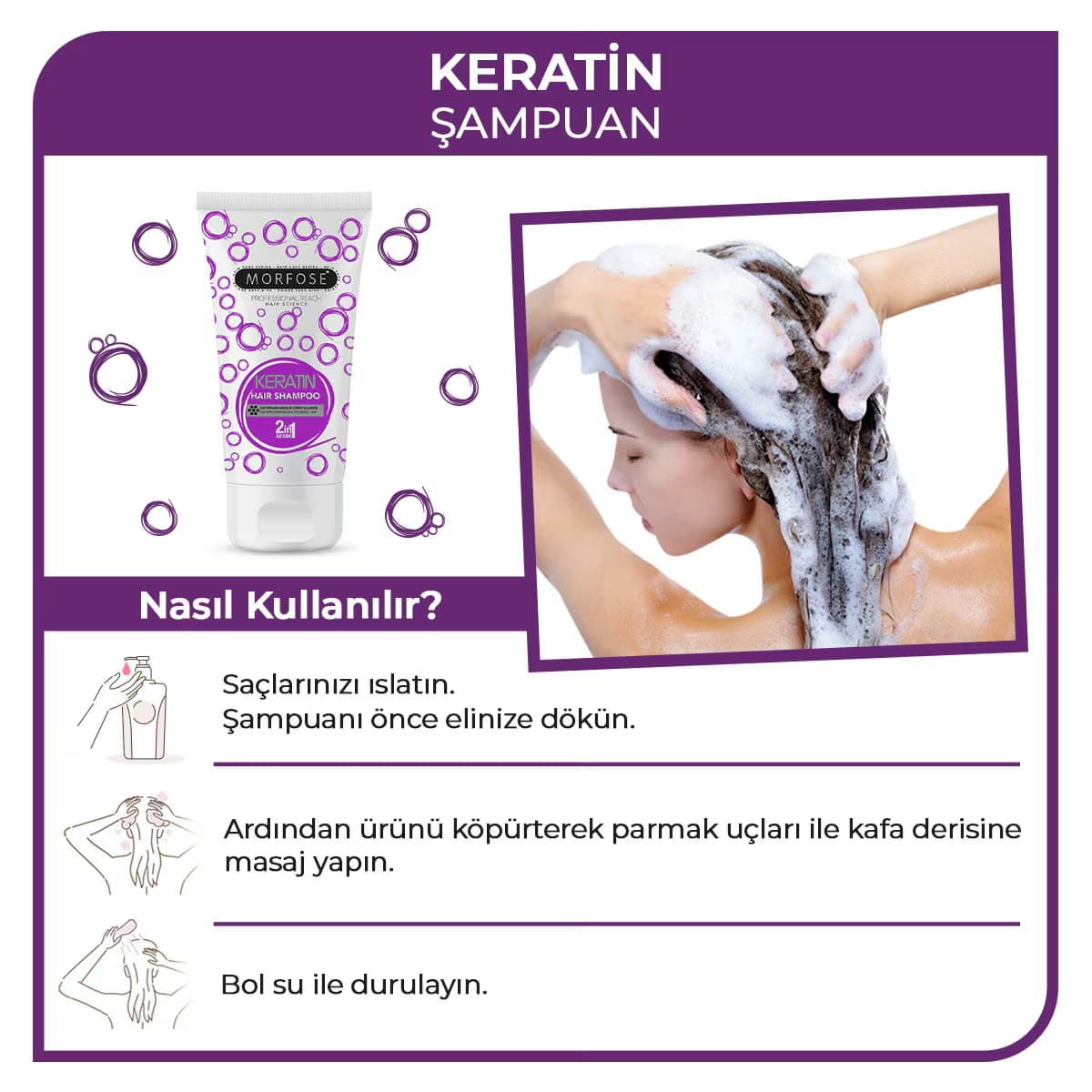 Morfose Keratin Şampuan 50 ml 4