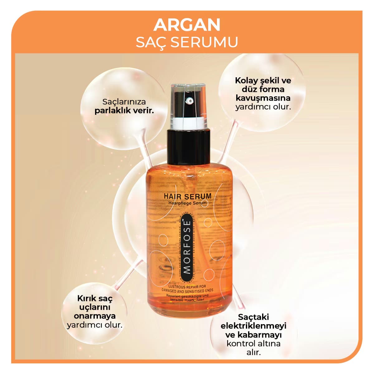 Morfose Argan Saç Serumu 75 ml 3